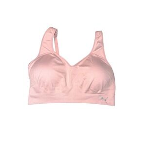 Puma Womens XL Pink Seamless Adjustable Strap Padded Sports Bra Activewear